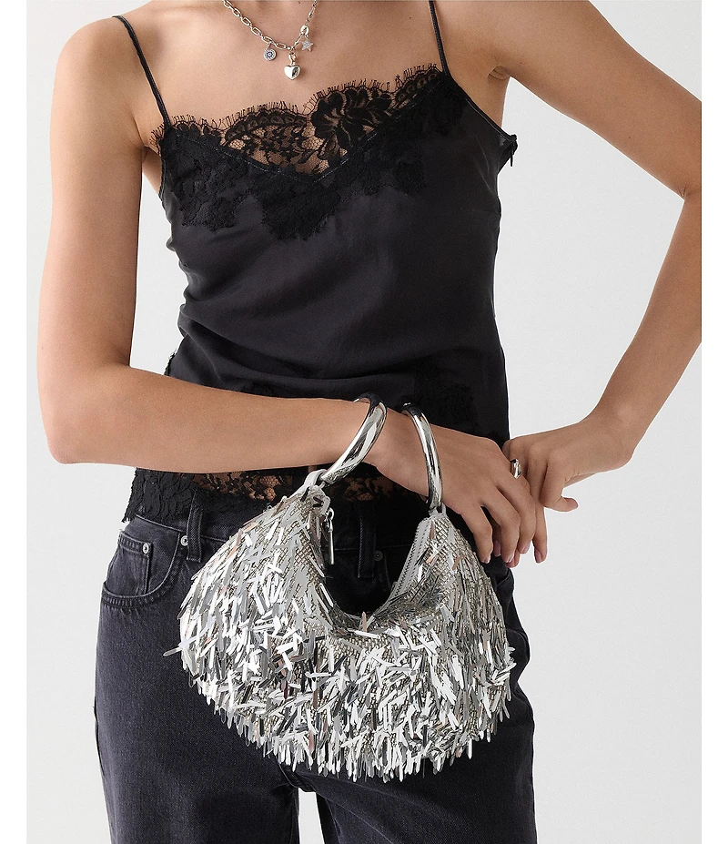 kate spade new york Bangle Bead Embellished Fringe Convertible Bag