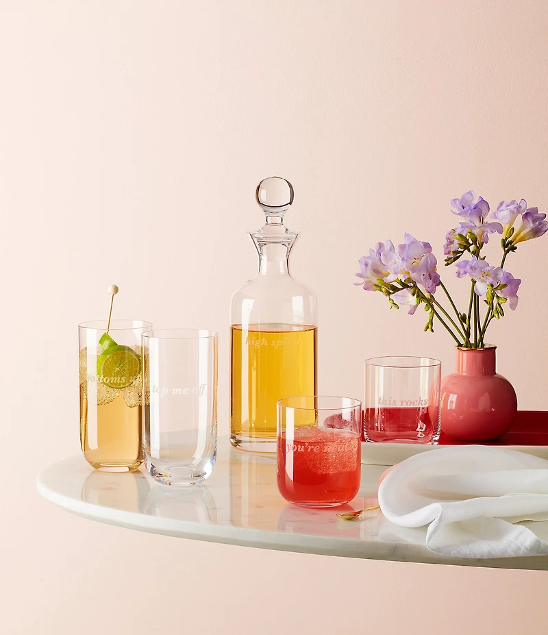 kate spade new york This Rocks & You're Neat, Double Old-Fashioned Glasses, Set of 2