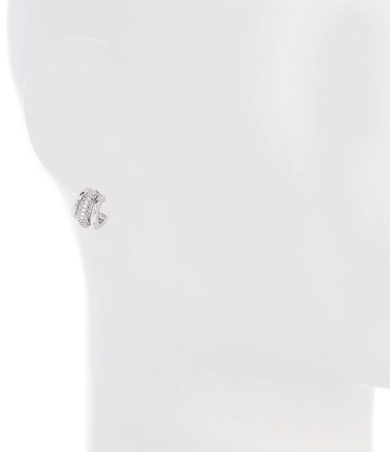kate spade new york Tiny Twinkies Pave Trio Huggie Hoop Earrings
