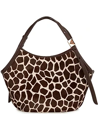 kate spade new york Tulip Deco Giraffe Animal Haircalf Small Tote Bag