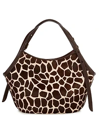 kate spade new york Tulip Deco Giraffe Animal Haircalf Small Tote Bag