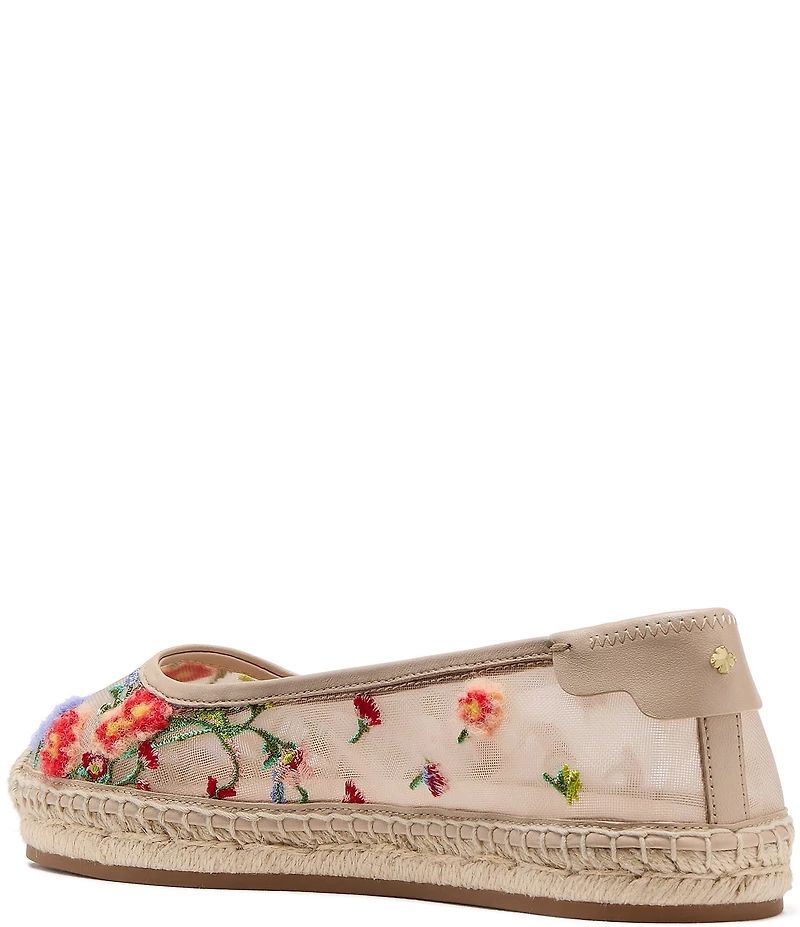 kate spade new york Whimsical Garden Mesh Espadrille Ballet Flats