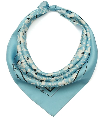 kate spade new york Wild Blooms Floral Silk Bandana Scarf
