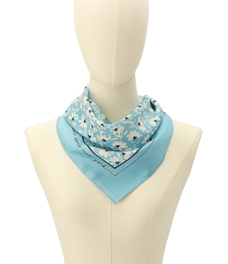 kate spade new york Wild Blooms Floral Silk Bandana Scarf