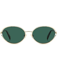kate spade new york Women's Adina 54mm Oval Sunglasses