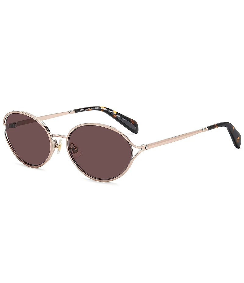 kate spade new york Women's Adina 54mm Oval Sunglasses