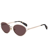 kate spade new york Women's Adina 54mm Oval Sunglasses