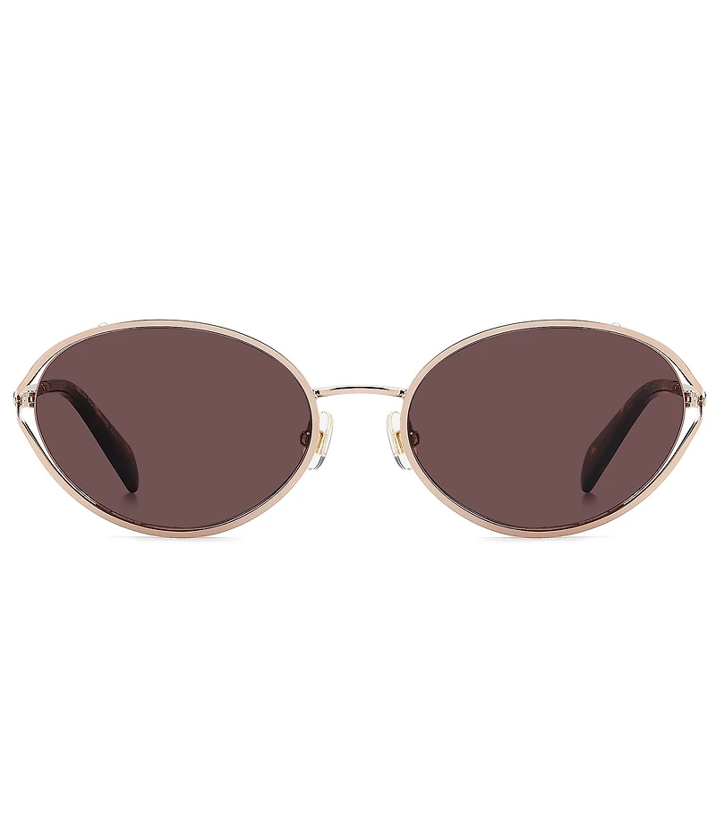 kate spade new york Women's Adina 54mm Oval Sunglasses