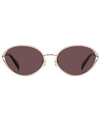 kate spade new york Women's Adina 54mm Oval Sunglasses