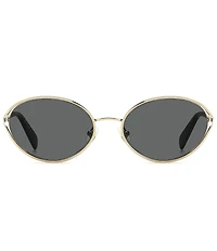 kate spade new york Women's Adina 54mm Oval Sunglasses