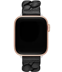 kate spade new york Women's Black Leather 38/40/41mm Strap for Apple Watch®