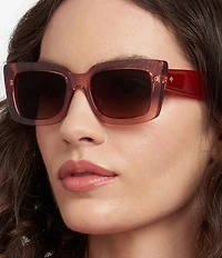 kate spade new york Women's Cailin 52mm Rectangle Sunglasses