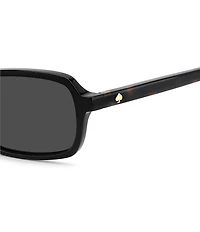 kate spade new york Women's CAROLINA 53mm Rectangle Sunglasses