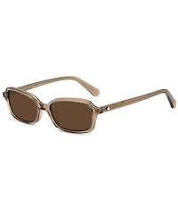kate spade new york Women's CAROLINA 53mm Rectangle Sunglasses