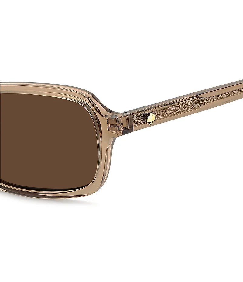 kate spade new york Women's CAROLINA 53mm Rectangle Sunglasses