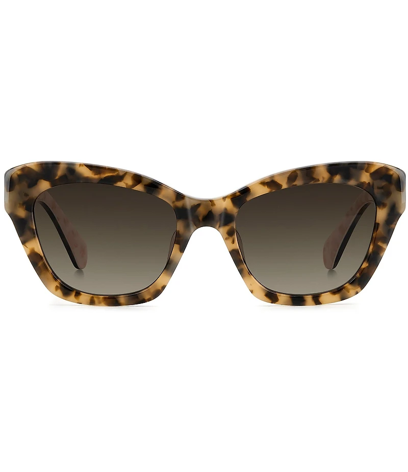 kate spade new york Women's Daina 51mm Tortoise Cat Eye Sunglasses