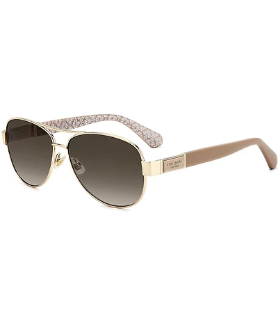 kate spade new york Women's Dalia 3/G/S 58mm Aviator Sunglasses