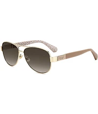 kate spade new york Women's Dalia 3/G/S 58mm Aviator Sunglasses