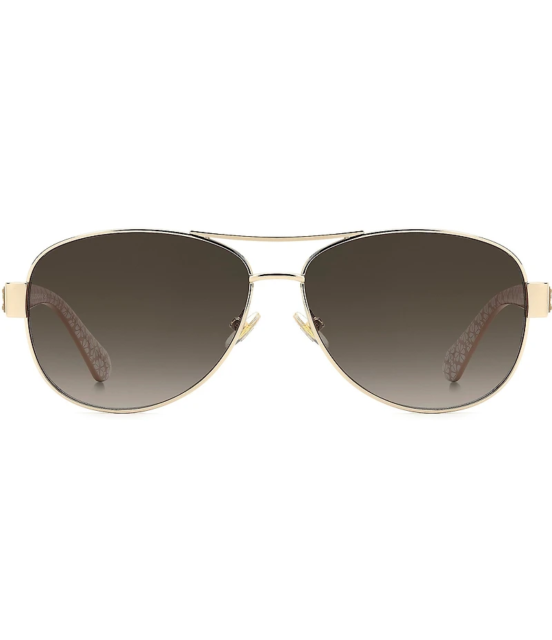 kate spade new york Women's Dalia 3/G/S 58mm Aviator Sunglasses