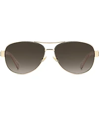 kate spade new york Women's Dalia 3/G/S 58mm Aviator Sunglasses