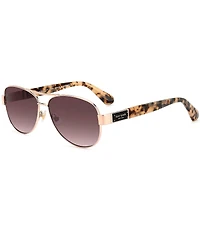 kate spade new york Women's Dalia 3/G/S 58mm Polarized Aviator Sunglasses