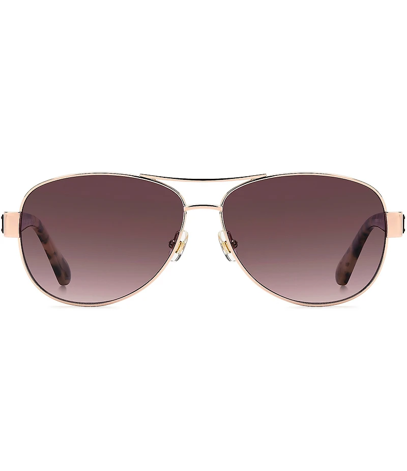 kate spade new york Women's Dalia 3/G/S 58mm Polarized Aviator Sunglasses