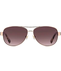 kate spade new york Women's Dalia 3/G/S 58mm Polarized Aviator Sunglasses
