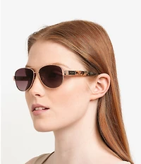 kate spade new york Women's Dalia 3/G/S 58mm Polarized Aviator Sunglasses