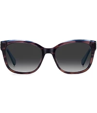 kate spade new york Women's FATIMAH 55mm Polarized Rectangle Sunglasses