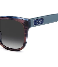kate spade new york Women's FATIMAH 55mm Polarized Rectangle Sunglasses