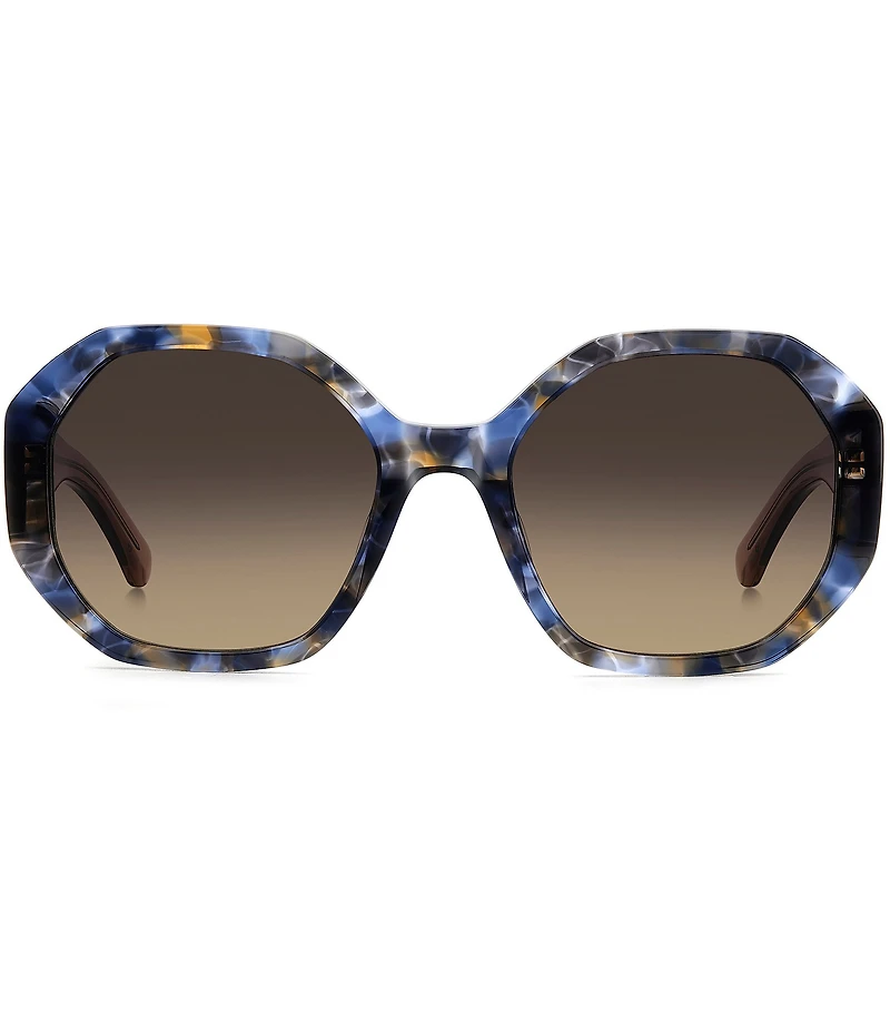 kate spade new york Women's Flynnie 54mm Square Sunglasses