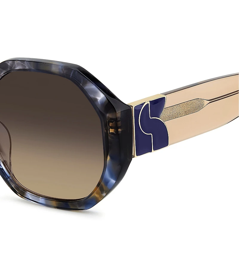 kate spade new york Women's Flynnie 54mm Square Sunglasses