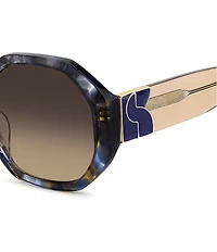 kate spade new york Women's Flynnie 54mm Square Sunglasses