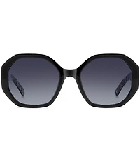 kate spade new york Women's Flynnie Floral 54mm Square Sunglasses