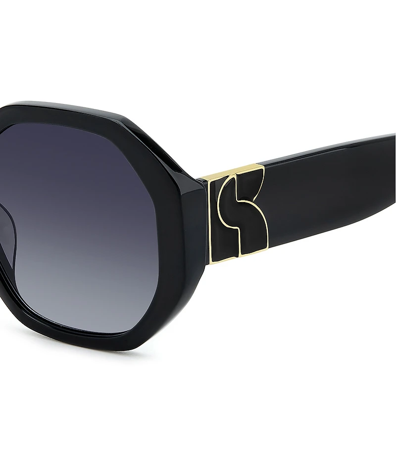 kate spade new york Women's Flynnie Floral 54mm Square Sunglasses
