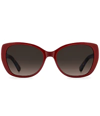 kate spade new york Women's JALISA 56mm Butterfly Sunglasses