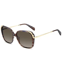 kate spade new york Women's KENLEY 59mm Retro Square Sunglasses
