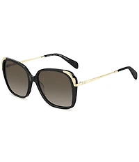 kate spade new york Women's KENLEY 59mm Retro Square Sunglasses