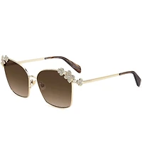 kate spade new york Women's Kileen 59mm Square Sunglasses