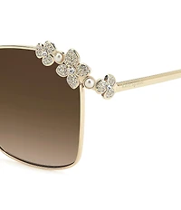 kate spade new york Women's Kileen 59mm Square Sunglasses