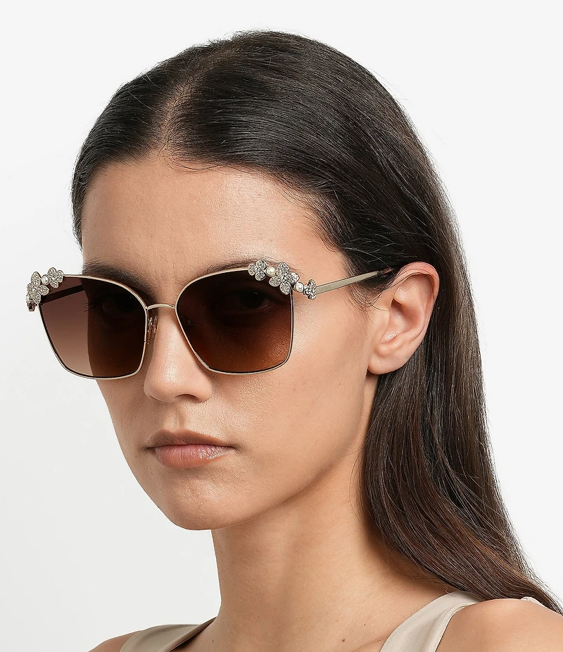kate spade new york Women's Kileen 59mm Square Sunglasses