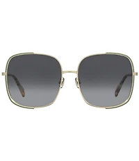 kate spade new york Women's KS Isla/G/S 59mm Square Sunglasses