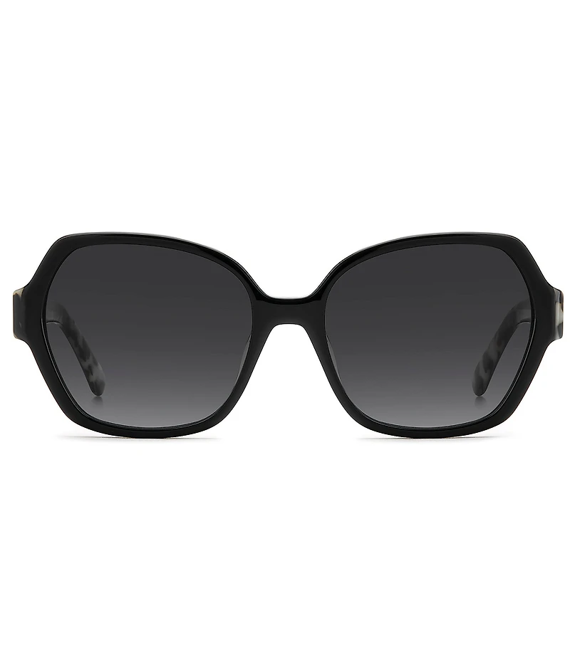 kate spade new york Women's Layne 57mm Square Sunglasses