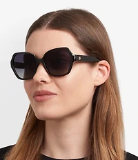 kate spade new york Women's Layne 57mm Square Sunglasses