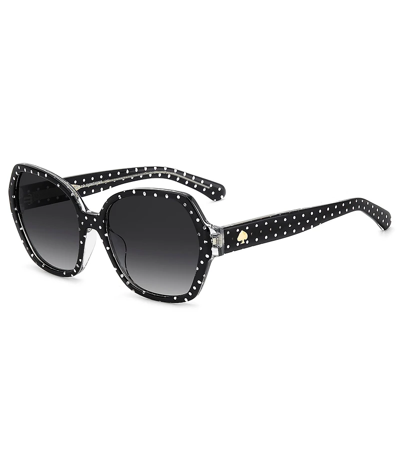 kate spade new york Women's Layne 57mm Square Sunglasses