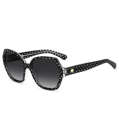 kate spade new york Women's Layne 57mm Square Sunglasses