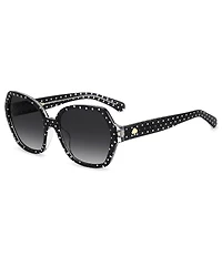 kate spade new york Women's Layne 57mm Square Sunglasses