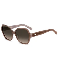 kate spade new york Women's Layne 57mm Square Sunglasses