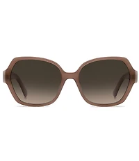 kate spade new york Women's Layne 57mm Square Sunglasses