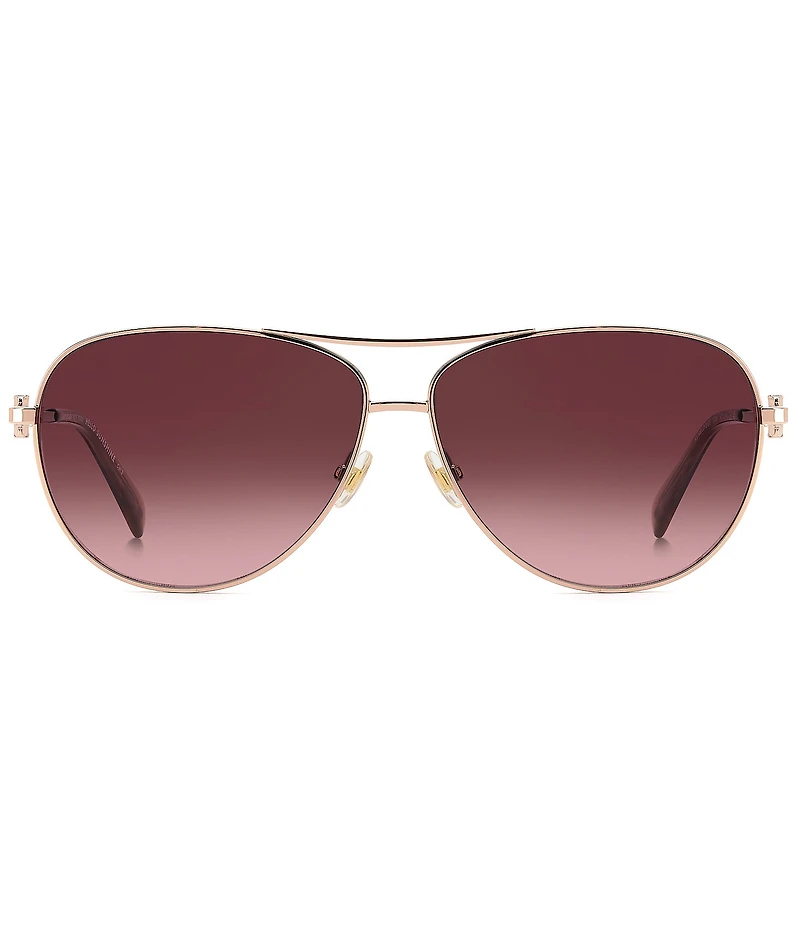 kate spade new york Women's MELLY 2/G/S 60mm Aviator Sunglasses